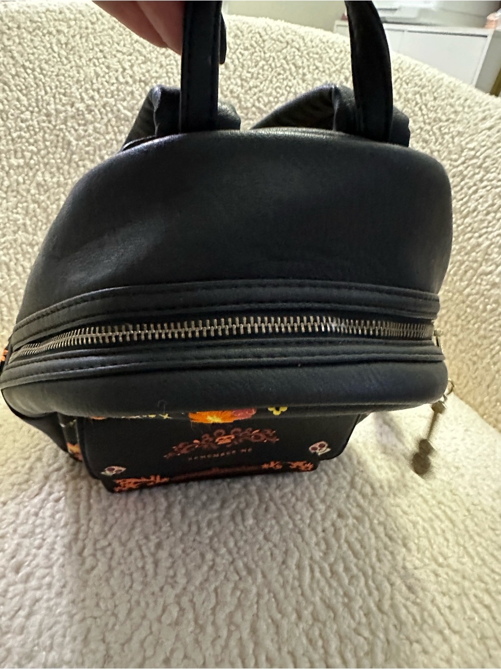 Pixar x Loungefly 'Remember Me' Floral Mini Backpack - Black - Picture 4 of 16